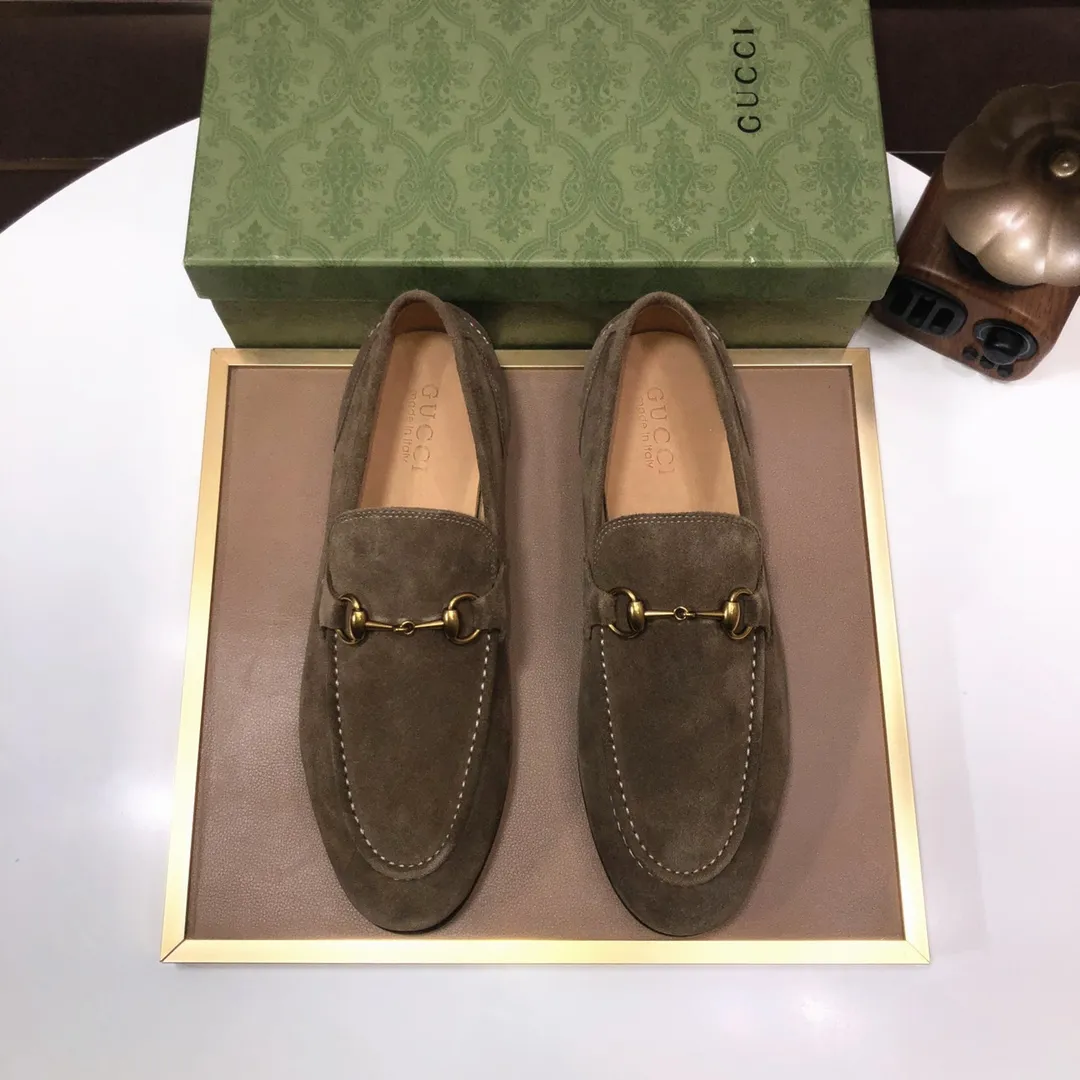 Men's shoes 💰580💰[GUCCI—Gucci] The latest high-end version of Gucci. Official website new model. Available at the same time at counters, the uppers are made of original cowhide imported from Italy/matched with the original special material splicing design concept; "highlight, high-end, grade, extravagance" and exquisite workmanship (original mesh fabric) sole: original factory special outsole size (38-45) (custom-made 45 non-returnable)